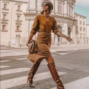 Zara plat maxi skirt